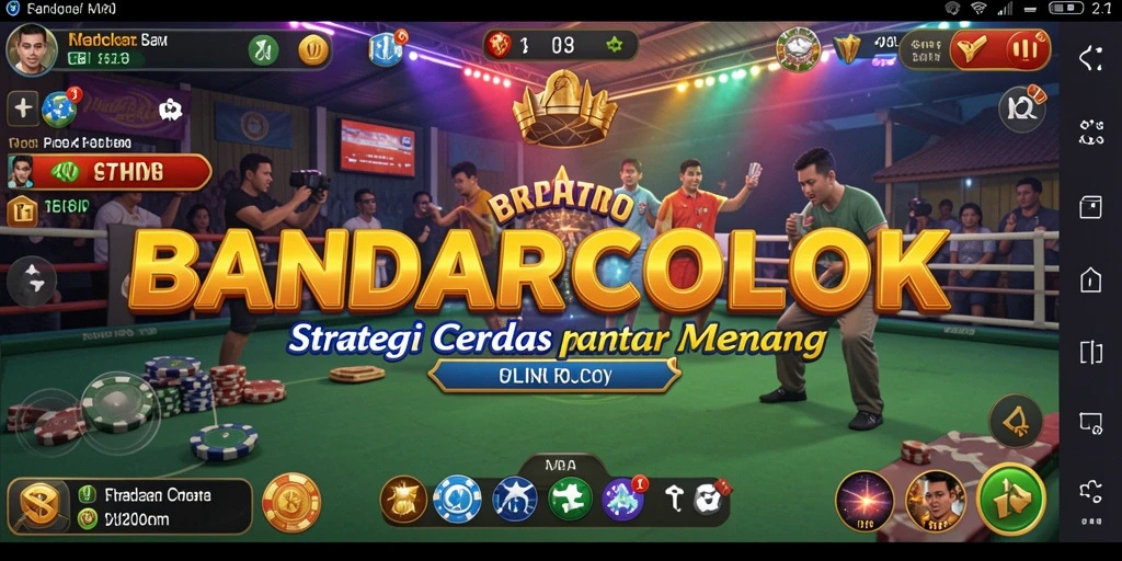 Tampilan gameplay menarik dalam BANDARCOLOK dengan elemen strategi.