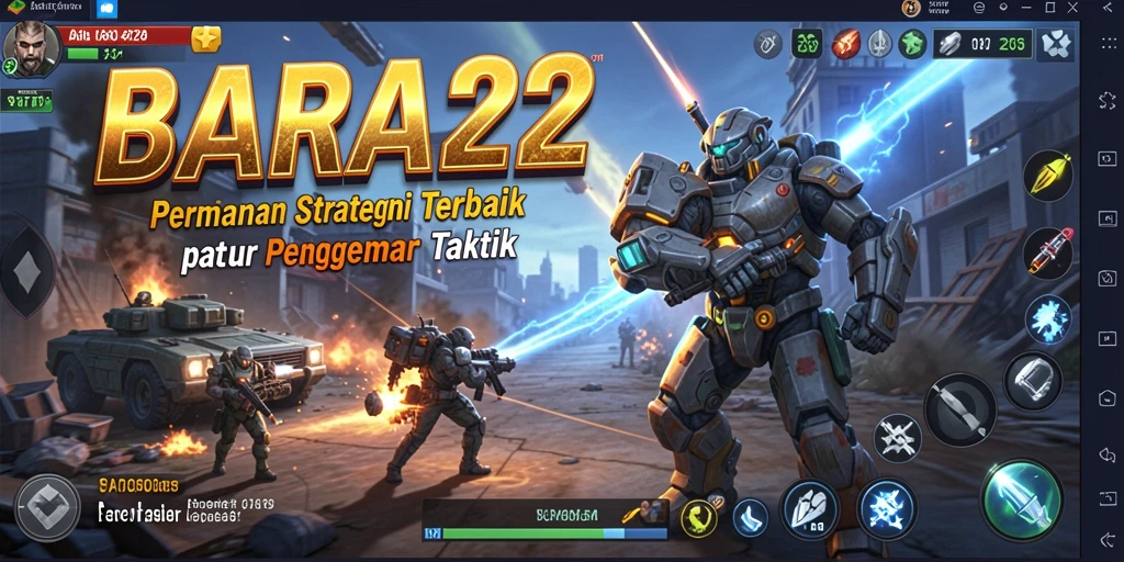 Tampilan gameplay BARA22 yang memukau dan penuh strategi.