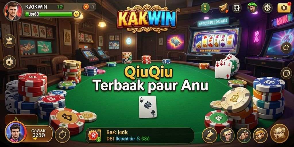 Screenshot gameplay KAKWIN yang menarik saat bermain QiuQiu.