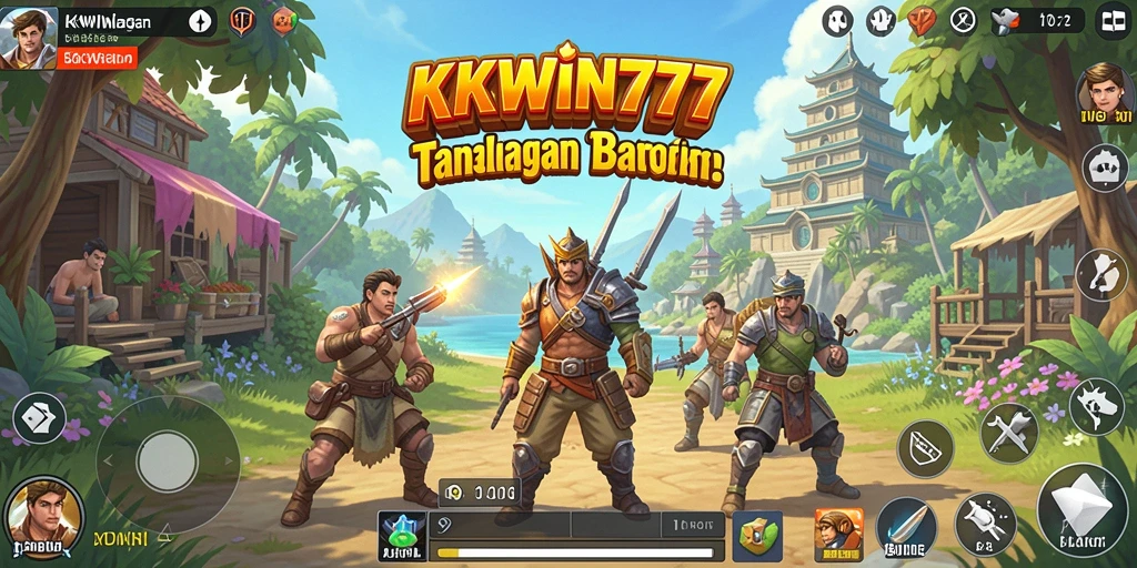 Screenshot gameplay KKWIN777 yang menampilkan keindahan dunia Open World.