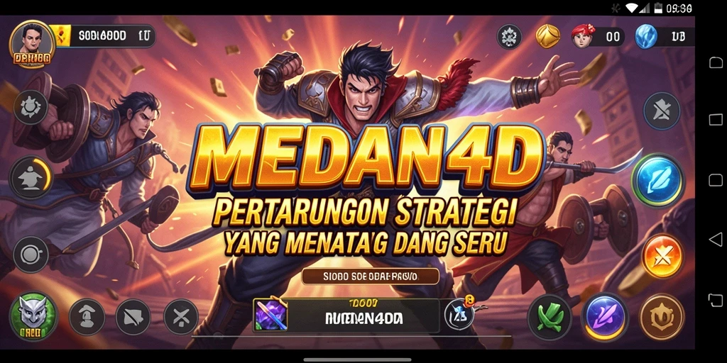Tampilan gameplay <strong>MEDAN4D</strong> yang menegangkan dan strategis.