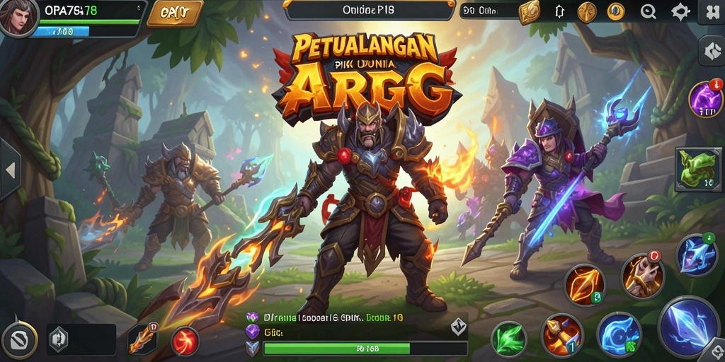Tampilan menarik dari gameplay ARPG dalam ORA78.