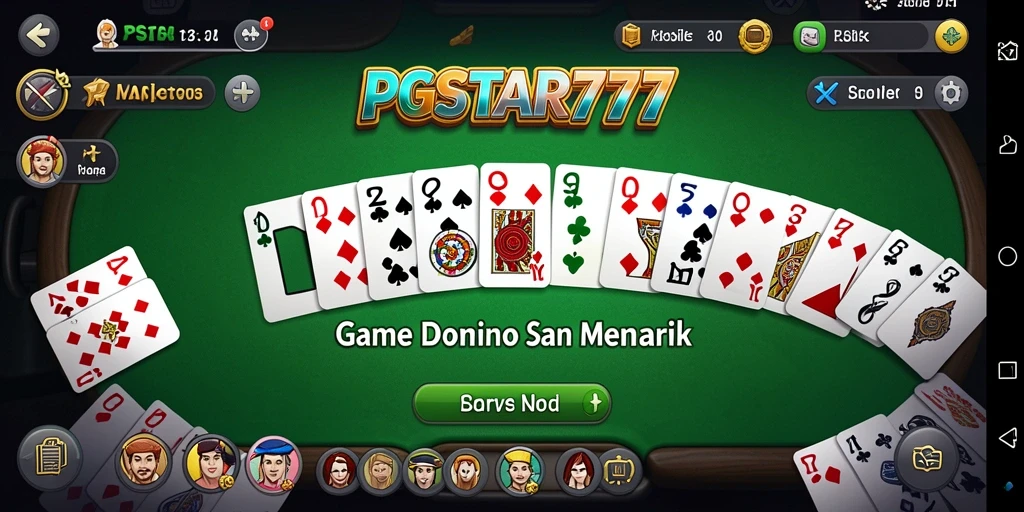 Tampilan gameplay menarik dari PGSTAR777 dalam permainan Domino.