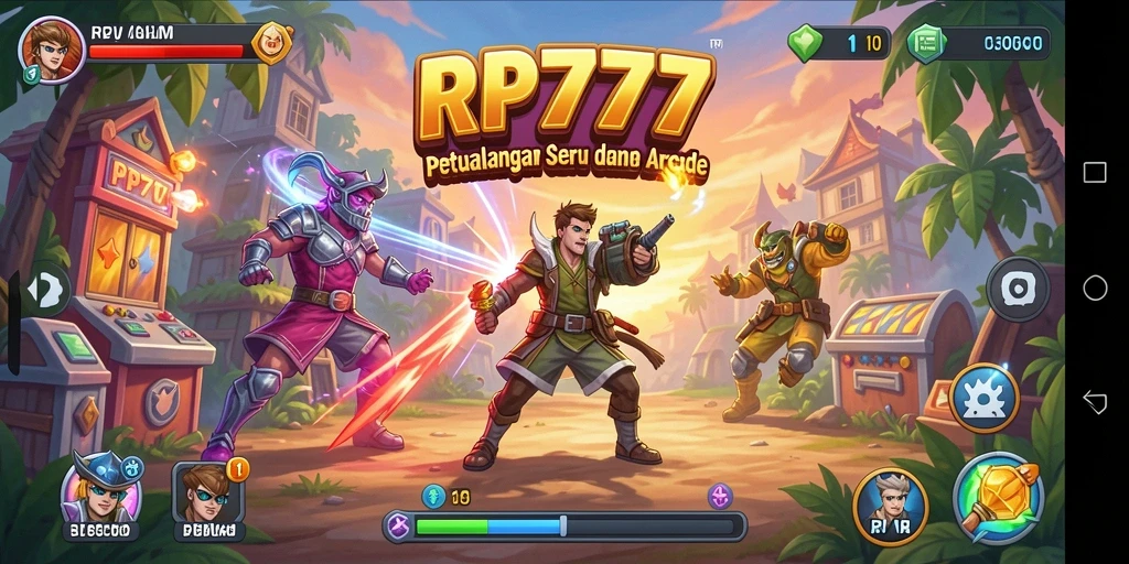 Screenshot gameplay RP777 menampilkan aksi seru dalam dunia Arcade.