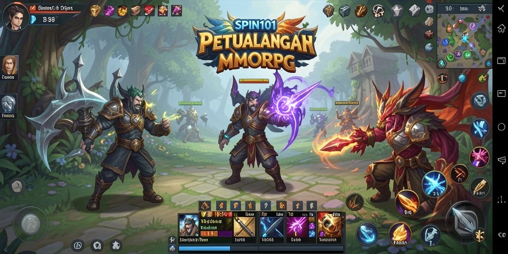 Gameplay SPIN101 yang seru dalam dunia fantasi.